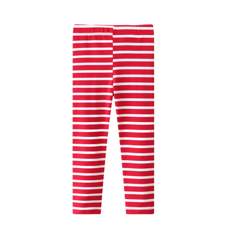 Toddler Girls Casual Stripe Printed Princess Tights Sweatpants Cute Spring Autumn Leggings Dress Trousers Bottoms (Red,100/3-4 Y,Unisex,Big Kid,US,Age,3 Years,4 Years)