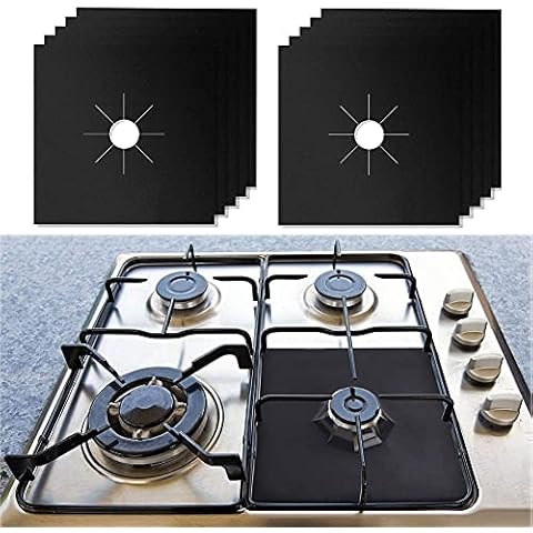 Cooker Cleaning Utensils, Non-sticky Clean Mat Pad Reusable Gas Range Protectors Universal Gas Hob Protector Heat-Resistant Stove Range Liner Top Cooker Cover for kitchen cleaning Easy to Clean Cover