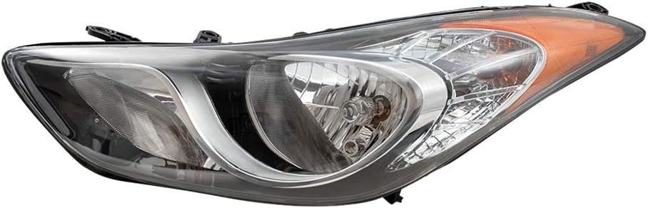 Pair Of Halogen Headlight Assemblies For 2011-2013 Hyundai Elantra - Left & Right Set