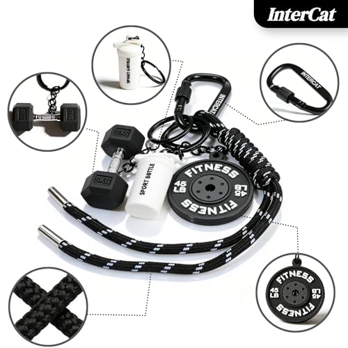 InterCat Gym Accessories for Women, Fitness Keychain Set - image 3