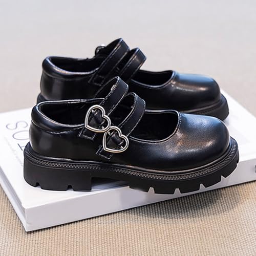 IWIHMIV School Shoes for Toddler Girls Mary Jane Shoes Girls Dress Shoes Mary Jane Shoes for Girls Flower Flat Shoes2