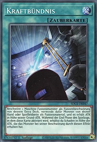 Kraftbündnis SDCS-DE047 Common Deutsch Boosterfrisch 1. Auflage - Structure Deck: Cyber Strike - mit ReCollectibles-Versandschutz - für Yu-Gi-Oh!