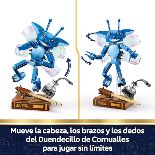 Miniatura 3 de LEGO Harry Potter Duendecillo de Cornualles - Figuras Articuladas con Libro y Varita de Gilderoy Lockhart - Decoración para el Dormitorio - Regalo de Cumpleaños para Niñas y Niños de 8+ Años - 76461