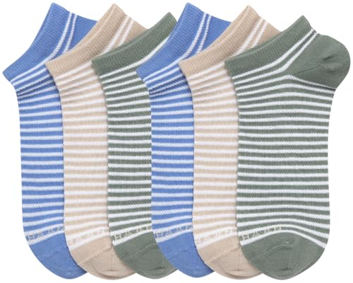Image of Cole Haan Womens No Show Socks - 6 Pack Lightweight Cotton Blend Invisible Low Cut Athletic Socks For Women With Arch Support