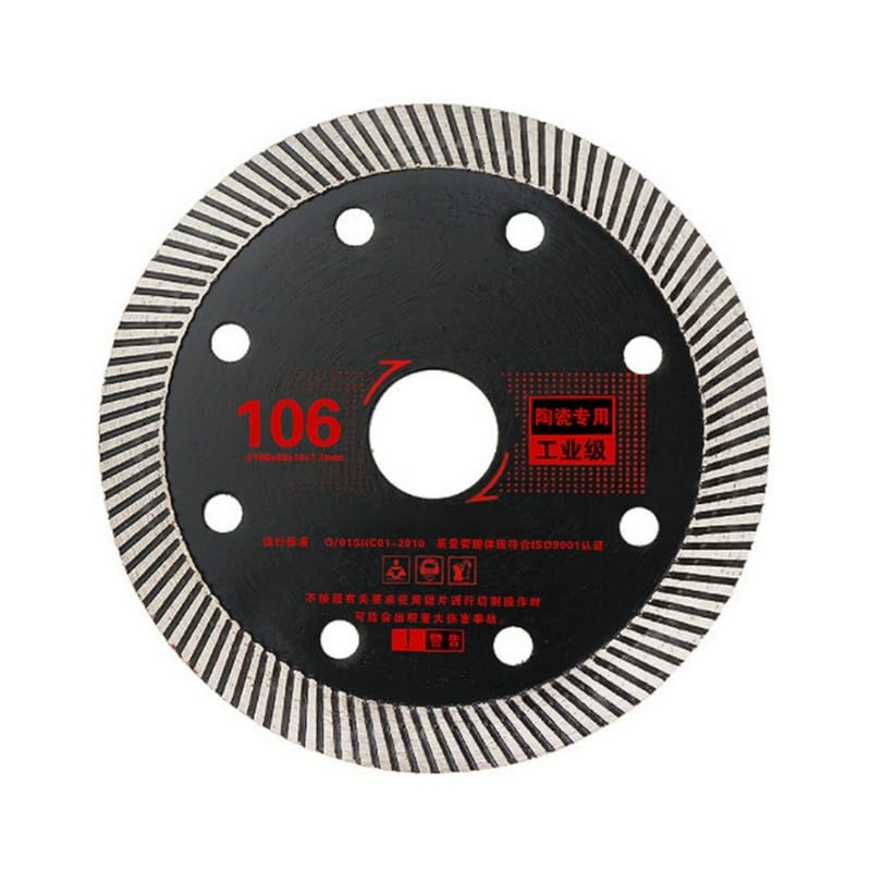 106MM Black Diamond Saw Blade Disc Porcelain Marble Tile Ceramic Granite Cutting Blades for Angle Grinder Diamond Saw Blade (10PCS)