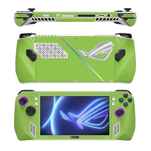 Image of MightySkins Skin Compatible with Asus ROG Ally - Solid Lime Green | Protective, Durable, and Unique Vinyl Decal wrap Cover | Easy to Apply, Remove, and Change Style