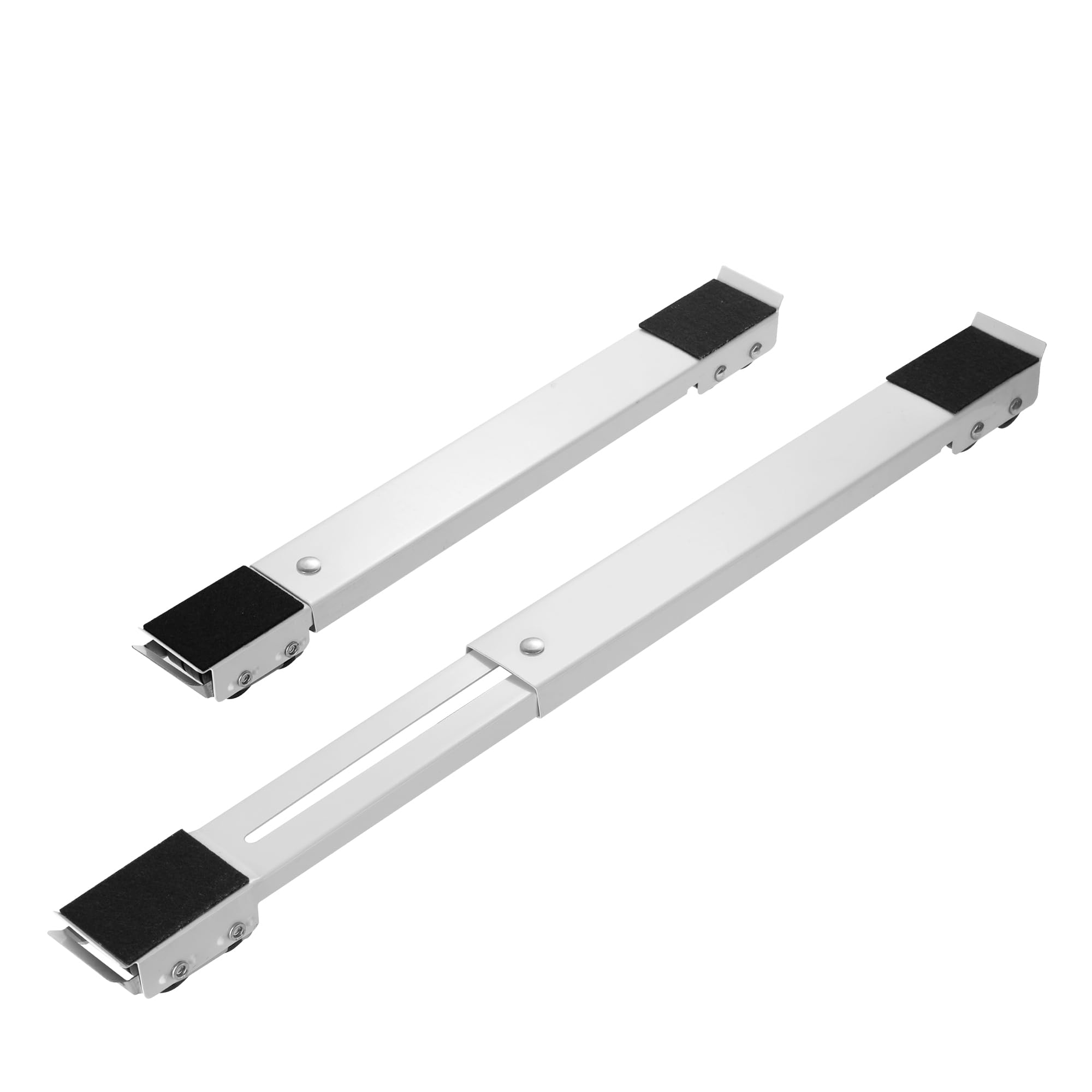 AWH Zautool Heavy Duty Furniture Appliances Rollers, Extensible Washing Machine Base Mobile Wheels for Refrigerators, Dryers, Dishwashers and Other Heavy Objects, Max Load 1100 lb, Non-Slip, White