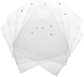 TEHAUX 5 Peças Pasta De Escritório Com 11 Buracos Envelope De Plástico Pasta De Arquivo Transparente Sacos De Armazenamento De Arquivos Pastas De Arquivamento De Documentos