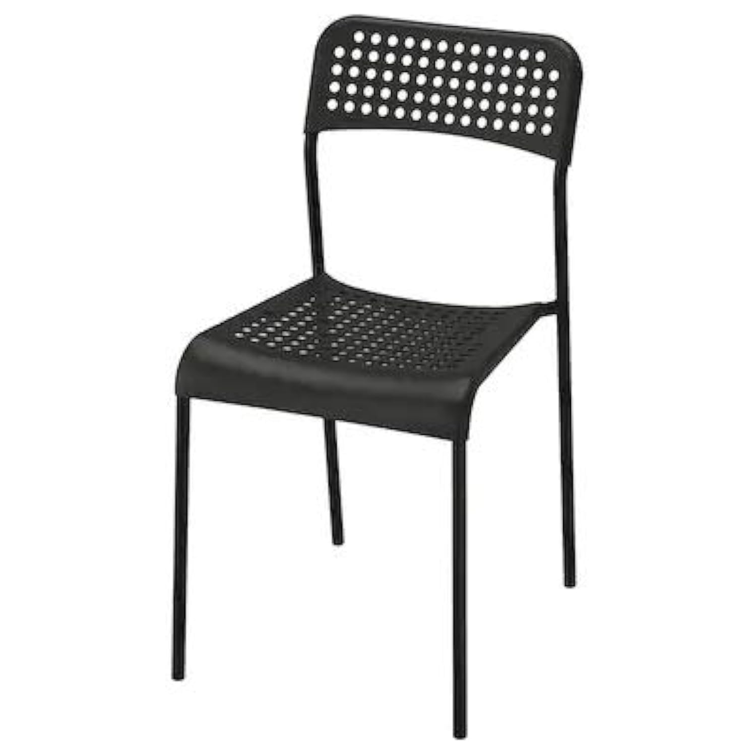 Ikea TSSP ADDE Alloy Steel Chair - Width: 39 cm/15 3/8" , Depth: 47 cm/18 1/2" , Height: 77 cm /30 3/8" (Black) (B08NDR7342) Amazon Price History, Amazon Price Tracker