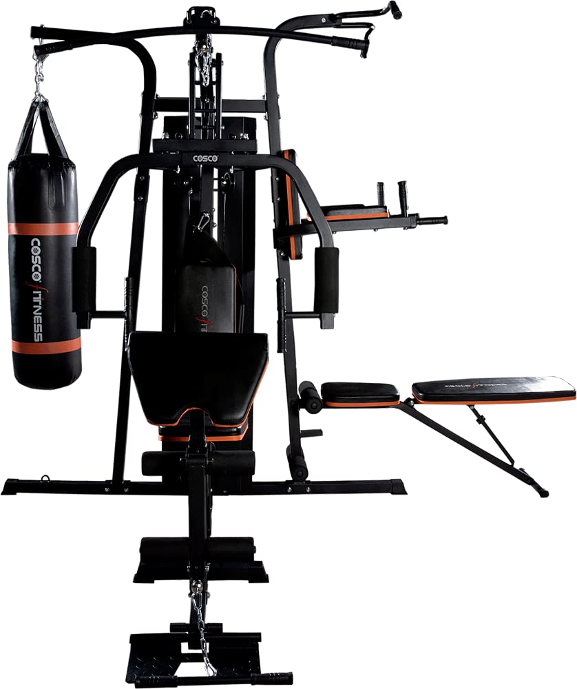 COSCO FITNESS Leather Coscofitness CHG 03 Home Gym, Black : Amazon