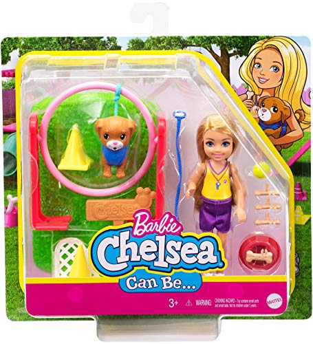 Barbie GTN62 - Chelsea-Karrierepuppe blonde Chelsea-Puppe und Hundetrainerin-Spielset, Spielzeug ab 3 Jahren – Bild 7