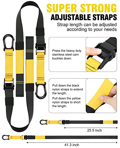 Home-Resistance-Training-Kit-Resistance-Trainer-Fitness-Straps-for-Full-Body-Workout-Bodyweight-Resistance-Bands-with-Handles-Door-Anchor-Workout-Guide-for-Home-Gym-Resistance-Black-Yellow
