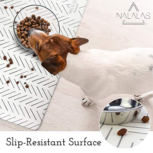 NALALAS Bohemian Large Waterproof Dog Mat - Food & Water Pet Food Mat, Cat Food Mat, Dog Food Mat for Floors… - Image 6