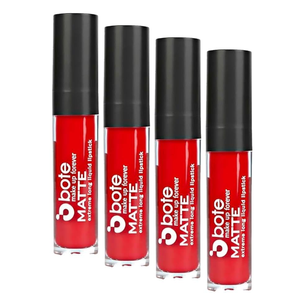 Bote Makeup Matte Extreme Long Liquid Lipstick 11 (4 paketi)