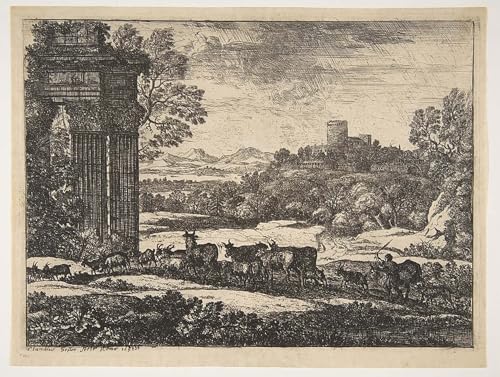Le troupeau revenant par temps d'orage Claude Lorrain toile 60x90