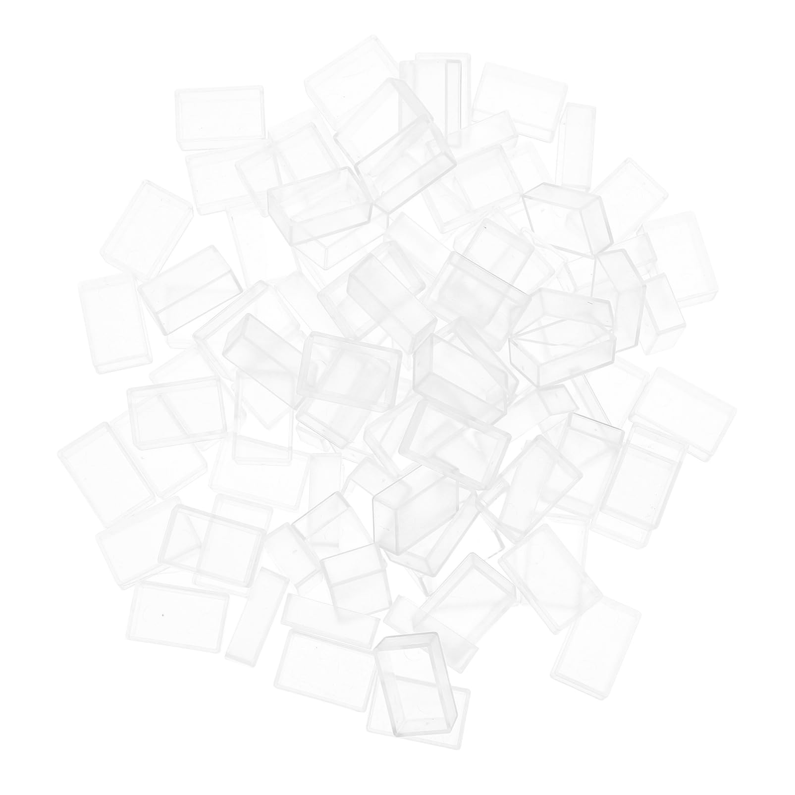 OSALADI 100Pcs Mini Watercolor Paint Containers with Lids Portable Travel Paint Cups for Outdoor Sketching Leakproof Design Space Saving Art Supplies Durable Storage Pans