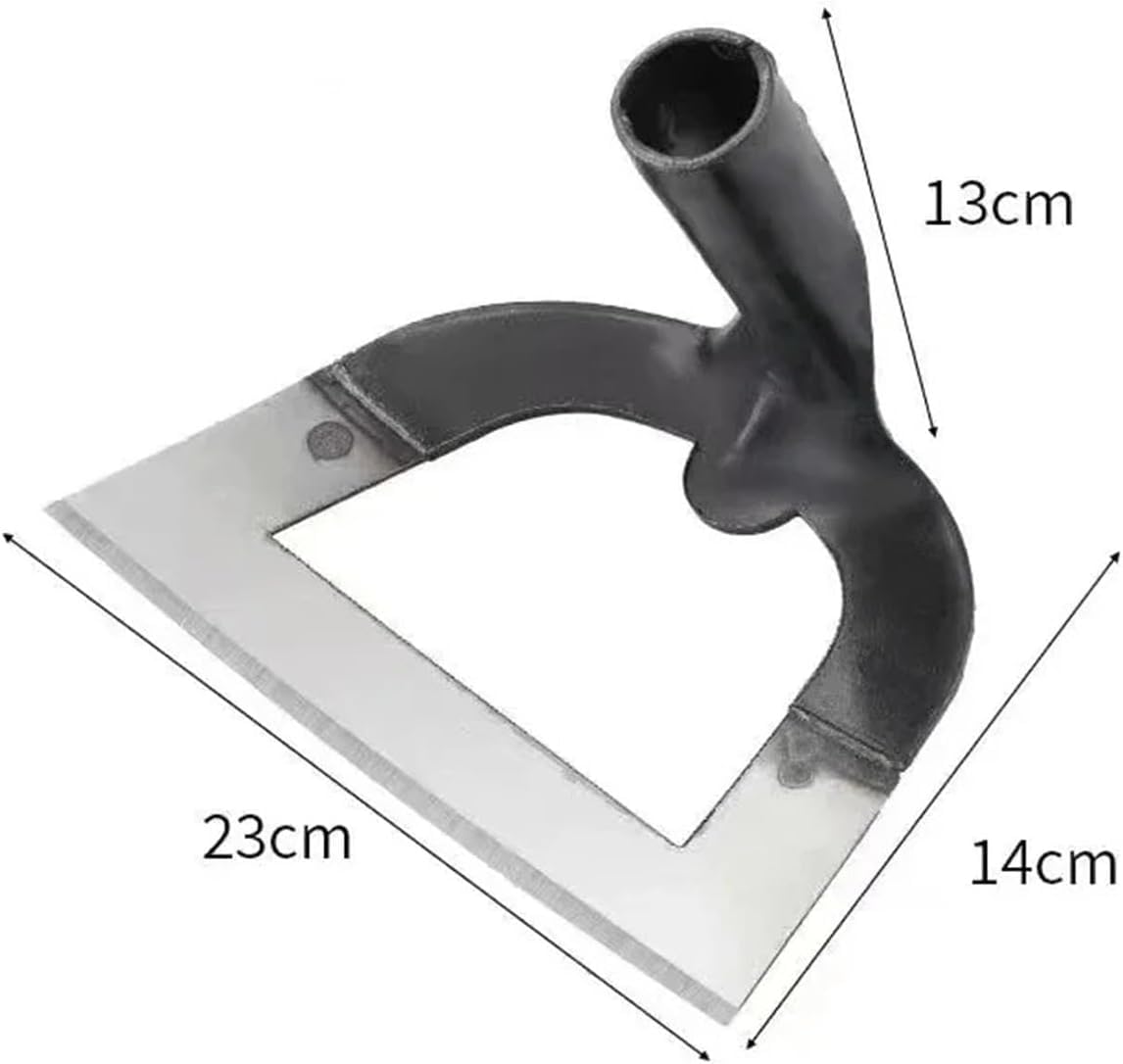 Azada Hueca Rastrillo De Deshierbe Ahorro De Deshierbe Y Aflojamiento De Suelo Artefacto De Rastrillo De Acero De Mano Azada De Herramientas Agrícolas Jardinería, Natural, 25cm