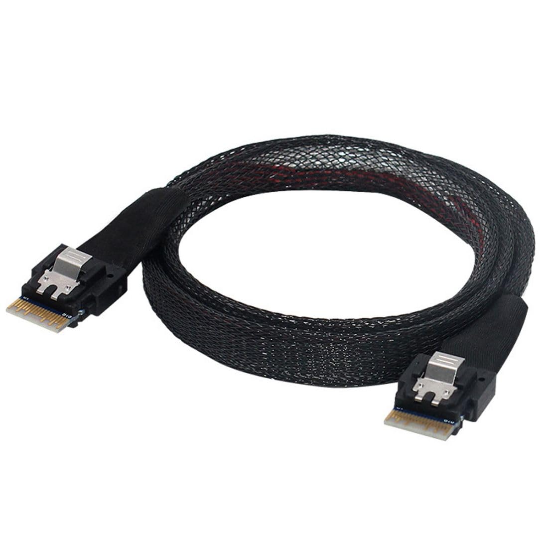 chenyang Slim Line SAS 4.0 sff-8654 4i 38Pin Host a sff-8654 38Pin objetivo RAID cable 50 cm