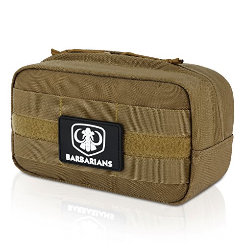 Barbarians Tactical MOLLE Utility Pouch for EMT Medical First Aid (Tan)