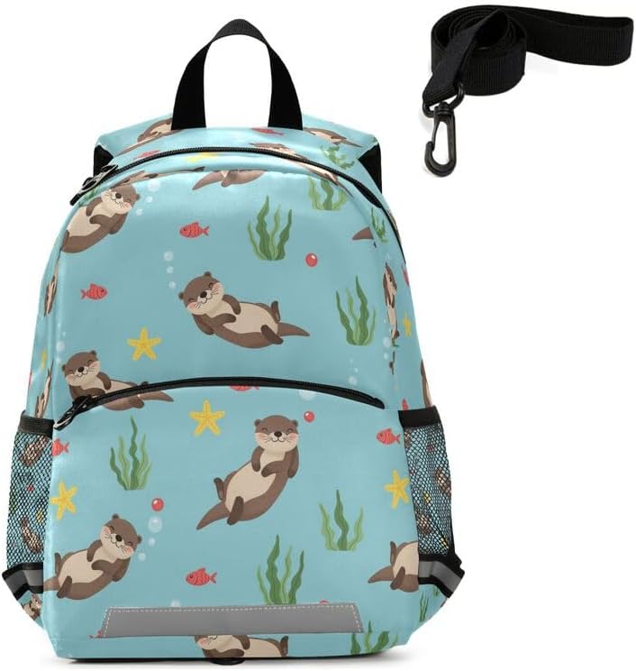 QUGRL Nutcracker Soldier Pattern Toddler Backpack for Boys Girls Kids School Backpack with Chest Strap Leash Preschool Schoolbag Nursery Kindergarten Bag for Daycare Travel Hiking School