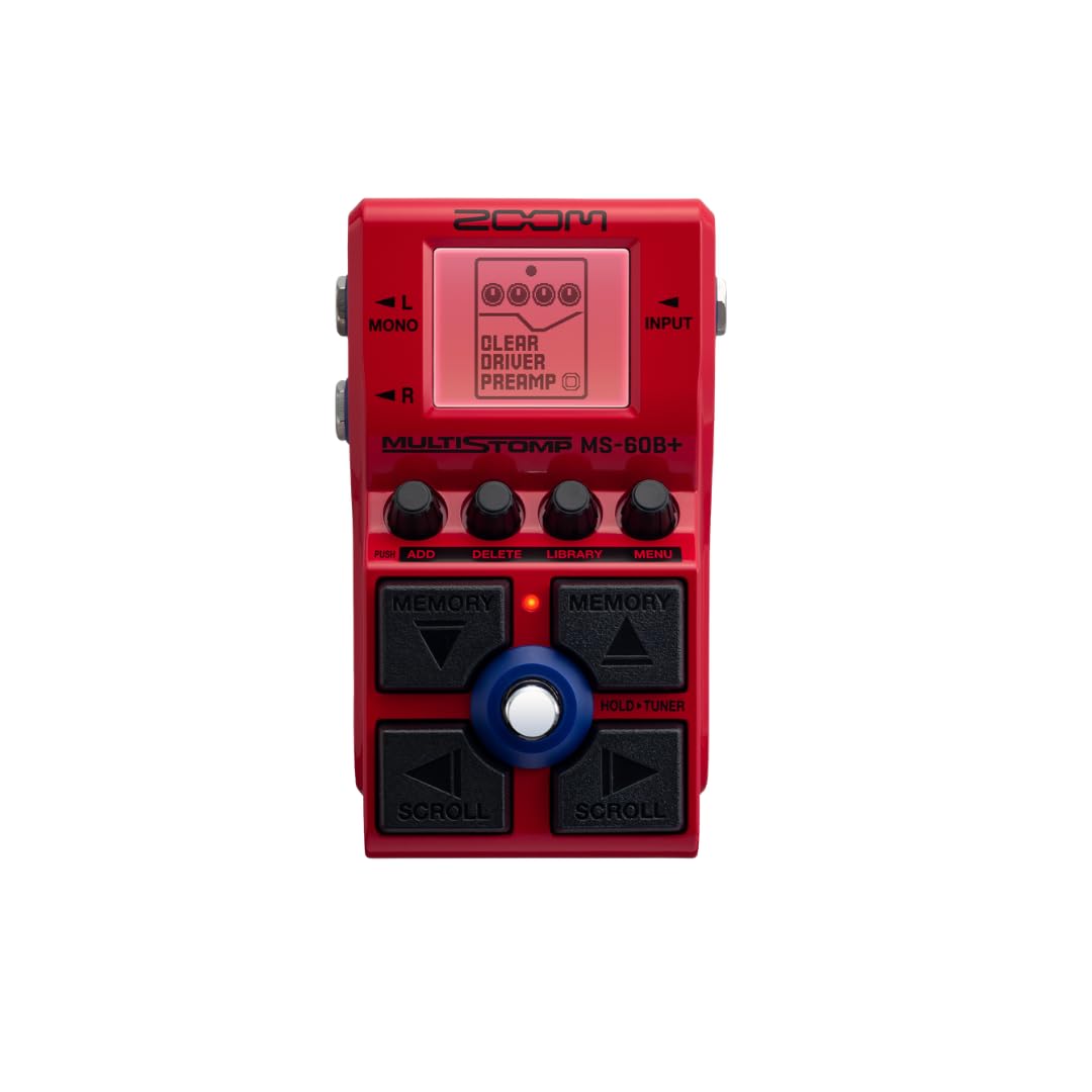 Amazon.co.jp: ZOOM MS-60B Plus Base Multi-Stomp, Red, Equipped