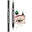 evpct 1Pcs Green Colored Winged Eyeliners Stamp, Green Flowers Face Stamps Makeup Eyeliner Eye Stamp Liners Tool Set Kit for Women Waterproof, Wing Eyeliner Stamp Figures Tool Wingliner Shapes, 09