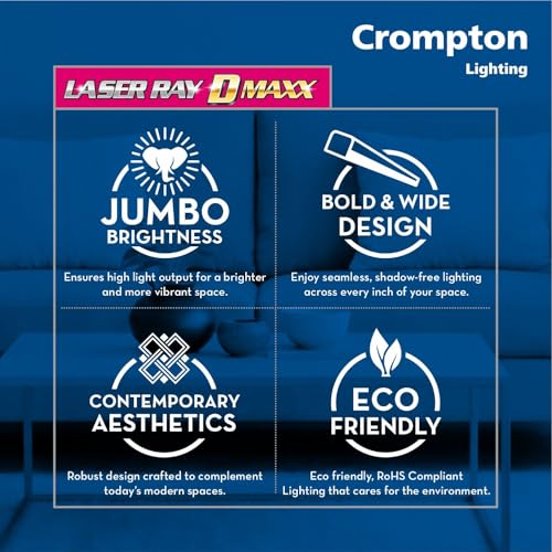 Image of Crompton Laser Ray DMaxx 60W LED Batten |6000 Lumens| Cool Day Light (6500K) (Pack of 1)