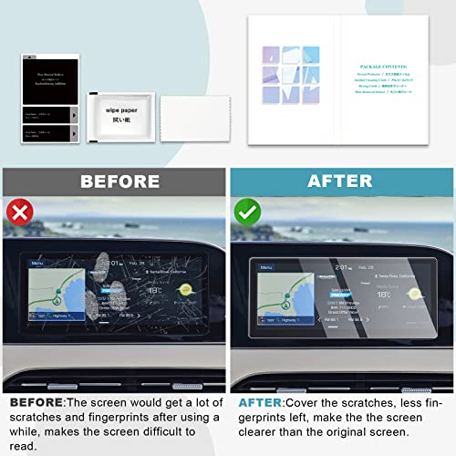 Image of CDEFG for 2023 Palisade 12.3 Inch Screen Protector 2023 Palisade Touch Screen Display Protector Foils Infotainment Navigation Screen Protective Film Tempered Glass Anti-Scratch 2023 Palisade