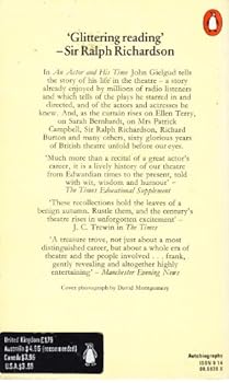 Paperback AN Actor and His Time Book