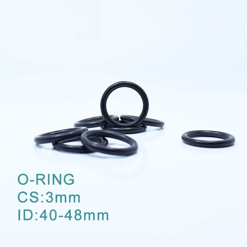 Juntas tóricas CS3mm EPDM O Anillo ID 40/42/43/43,69/45/47 / 48x3mm O-Ring Seal Junta de Escape Soporte de Goma Aislante Grommet 50pcs ORING JIYAMI´EN EL (Size : ID45x3mm)