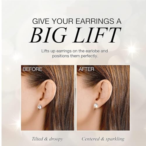 Image of Soft Silicone Rubber Earring Back Stoppers for Gold, Diamond, Silver & Heavy Earrings | Flat Clear Push Buttons for Big Holes | Earring Findings & Stud Support for Women & Girls
