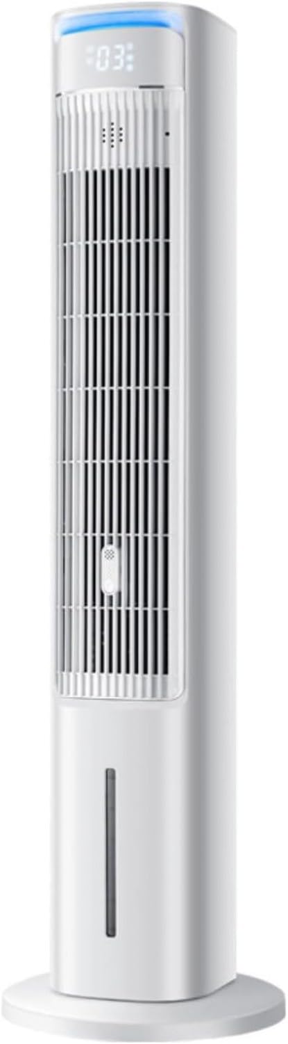 Torre Ventilador Evaporador, Oscilación 80°, 3 Velocidades, Bolsas de Hielo, Tanque Extraíble 4L, Temporizador 12H, Función Aroma, Control Táctil para Dormitori, Remote Control Model, 29 * 20 * 102CM