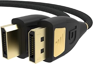 Pacroban 8K, 4K, 120Hz DisplayPort to DisplayPort 1.4 Cable 75ft-3 Layer Shielded DP to DP Cable Cord with 4K 240Hz 60Hz,Nylon Braided,HDR 32.4 4KHigh Speed