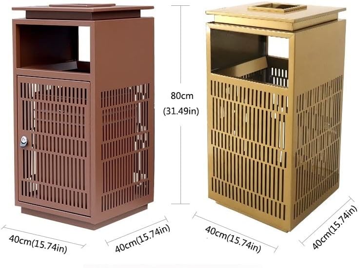 Stand Up Ashtray Stainless Steel Trash Can Outdoor Ashtray Trash Can Indoor Public Large Ashtray Trash Can 31.49 Inch Cigar Ashtrays For Outdoors (Color : B)