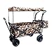 Carros De Almacenamiento Carro De Jardín Plegable Carro De Servicio Pesado con Toldo Carro De Compras Multifunción para Acampar Al Aire Libre Camión De Playa con 4 Ruedas, Carga: 150 Kg