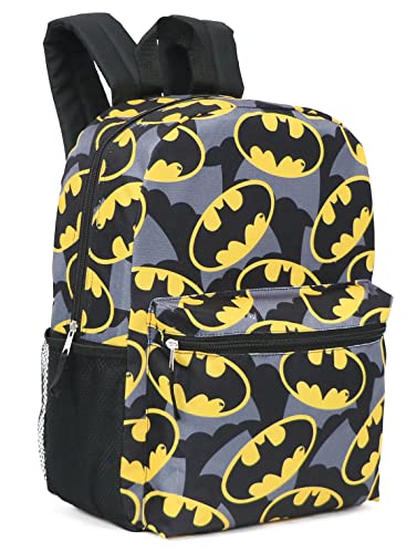 Dc Comics Batman All Over Print Logo Full Size 16" Backpack #TOP1