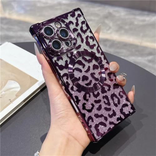 Coque iPhone 16 Plus violette compatible charge sans fil
