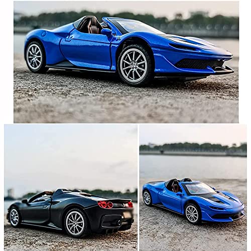 Image of Alloy Car Model Diecasts Metal Toy with Sound /Light /Pull-Back Off-Road Vehicles Car Model Collection Kids Toys Gift Multicolor Pack of 1 (1:32 Ferrari J50)