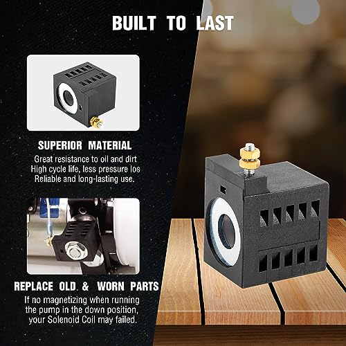 Substitua para bobina solenoide Deltrol EF-1082 10196-61 10196-60, 12V DC, 16W, pino único, serve pa