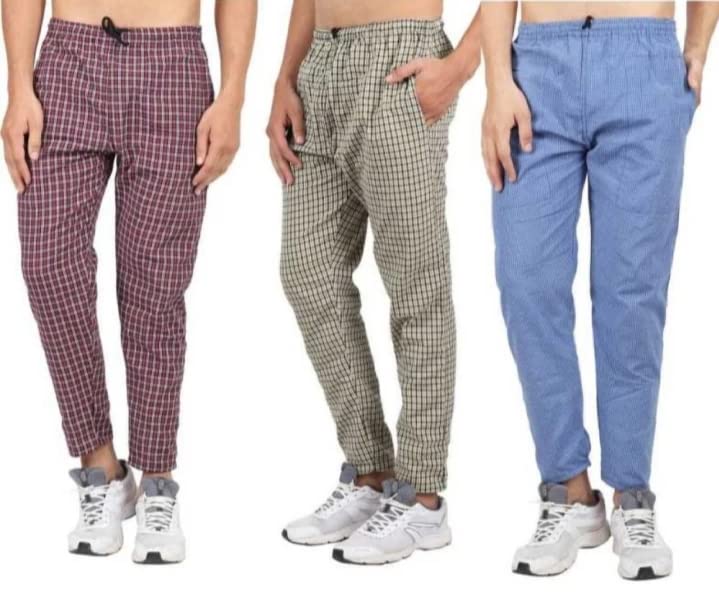 100% Cotton Sleepwear Loungewear Men's Pyjamas Pack of 3 (M)-picture-54
