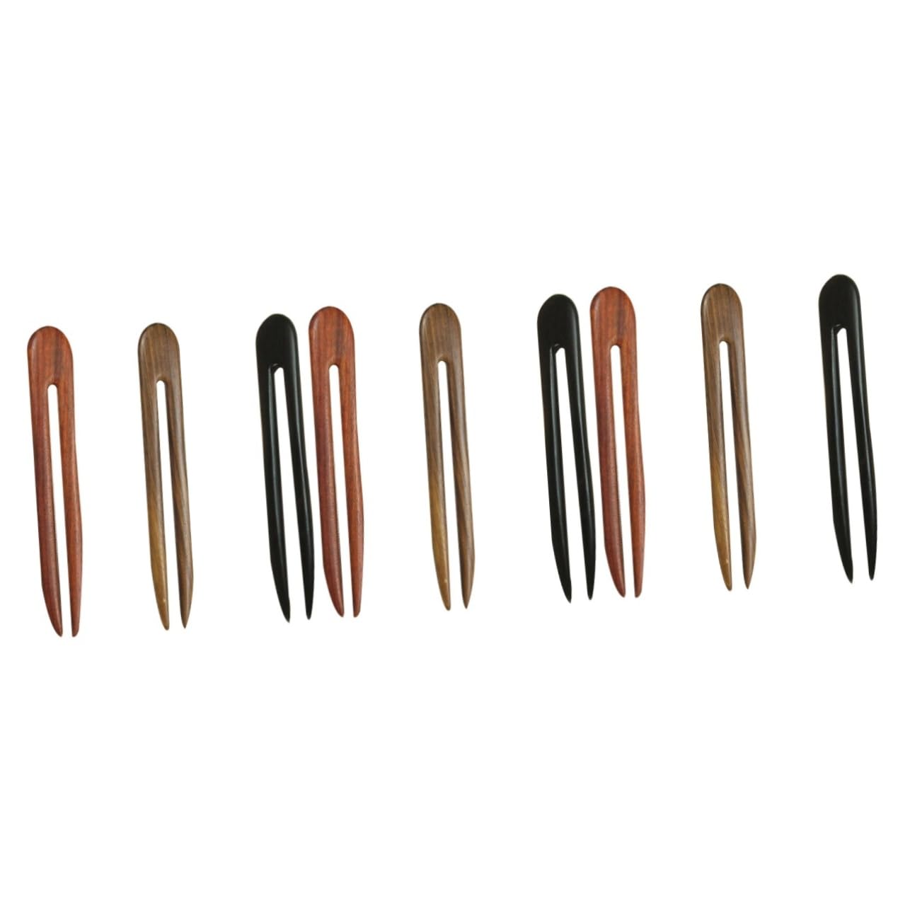 Ipetboom Lot De 3 Fourchettes À Cheveux Élégantes En Forme De U Style Rétro En Bois Pour Coiffure Vintage Élégantes 3 Pièces X 3