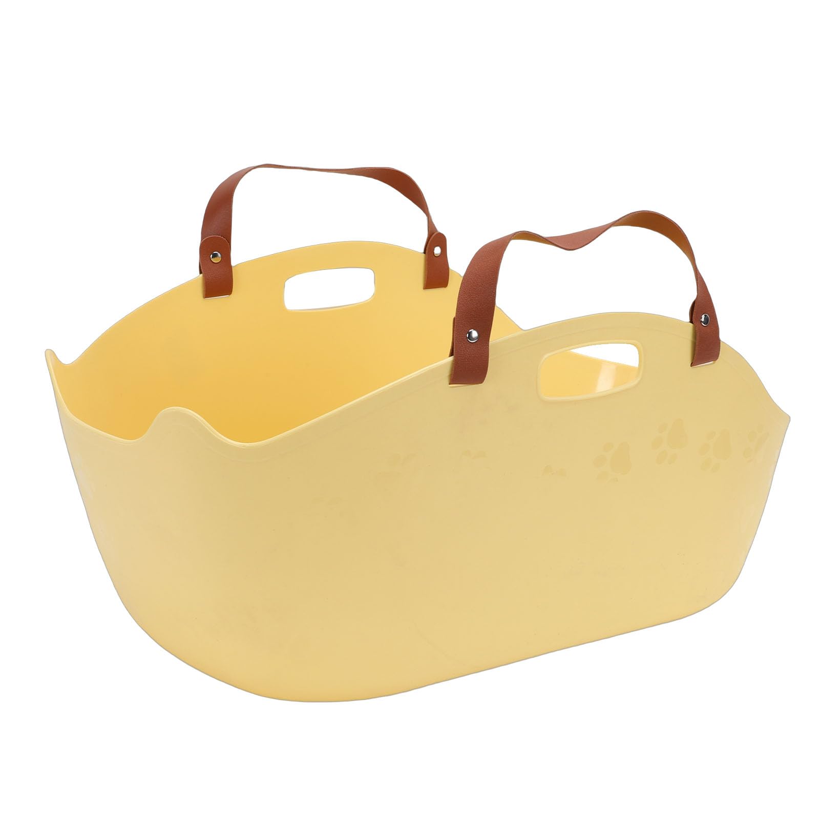 Zerodis Standardowe Kuwety dla Dużych Kotów 20x13x8 Cali Przestronna Kontrola Zapachu Konstrukcja Zapobiegająca Rozpryskom Artykuły Codziennego Użytku dla Kotów (YELLOW)