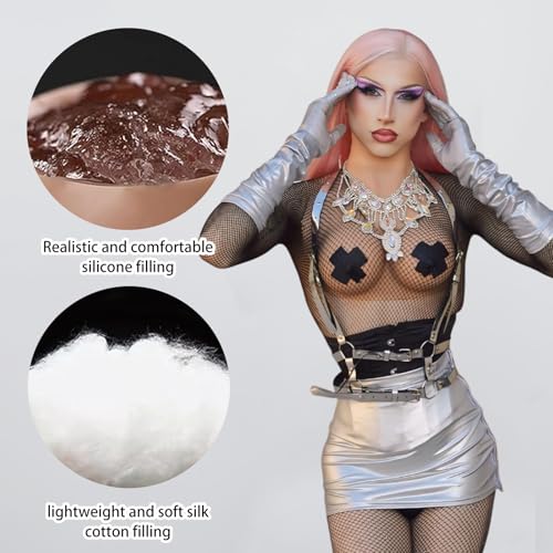 Silicone Breastplate for Crossdressers Breast Forms Transgender Cosplay Fake Breasts Drag Queens3