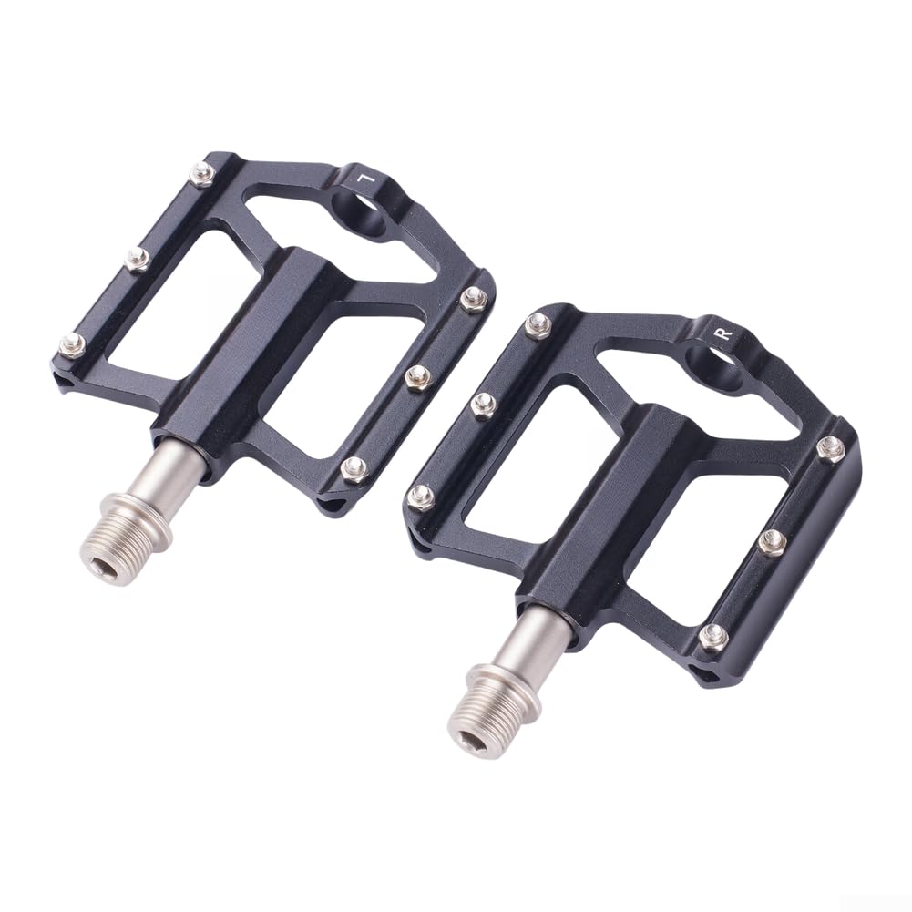 Pedales de bicicleta de montaña de 3 rodamientos, pedales de ciclismo antideslizantes, pedales para la mayoría de bicicletas, pedales plegables compactos para almacenamiento