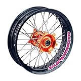 MC MOTOPARTS 17 inch Rim Decals Supermoto Bike Stickers Compatible with 450RS 525 RS 10 11 12 2010 2011 2012 (Pink)