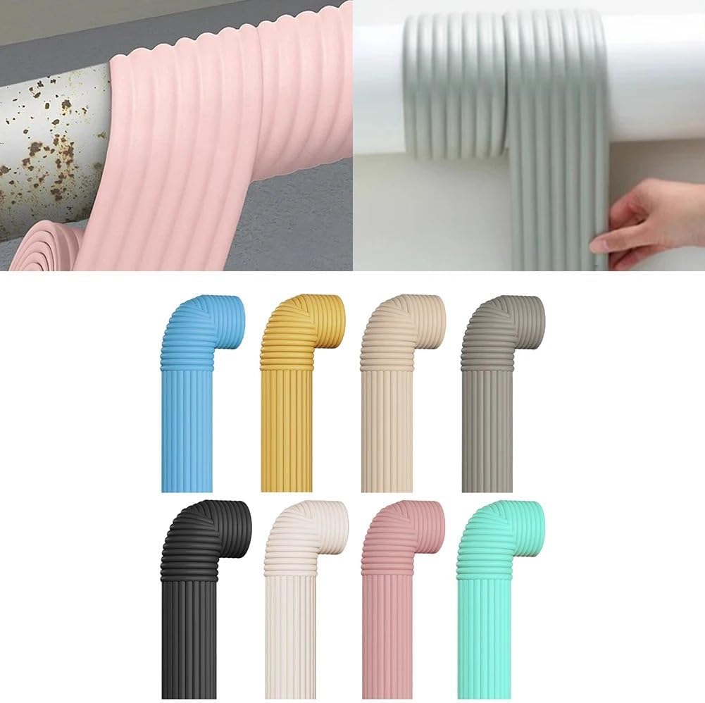 2M Water Pipe Anti-freezing Strip Self-adhesive Foam Pipe Insulation For Water Pipe Air-conditioning Winter Thermal(Gray)