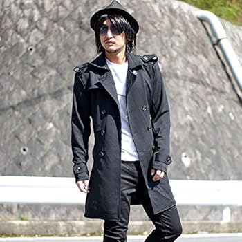 Amazon | [BERNINGS-SHO] [バーニングショー] メンズ トレンチコート