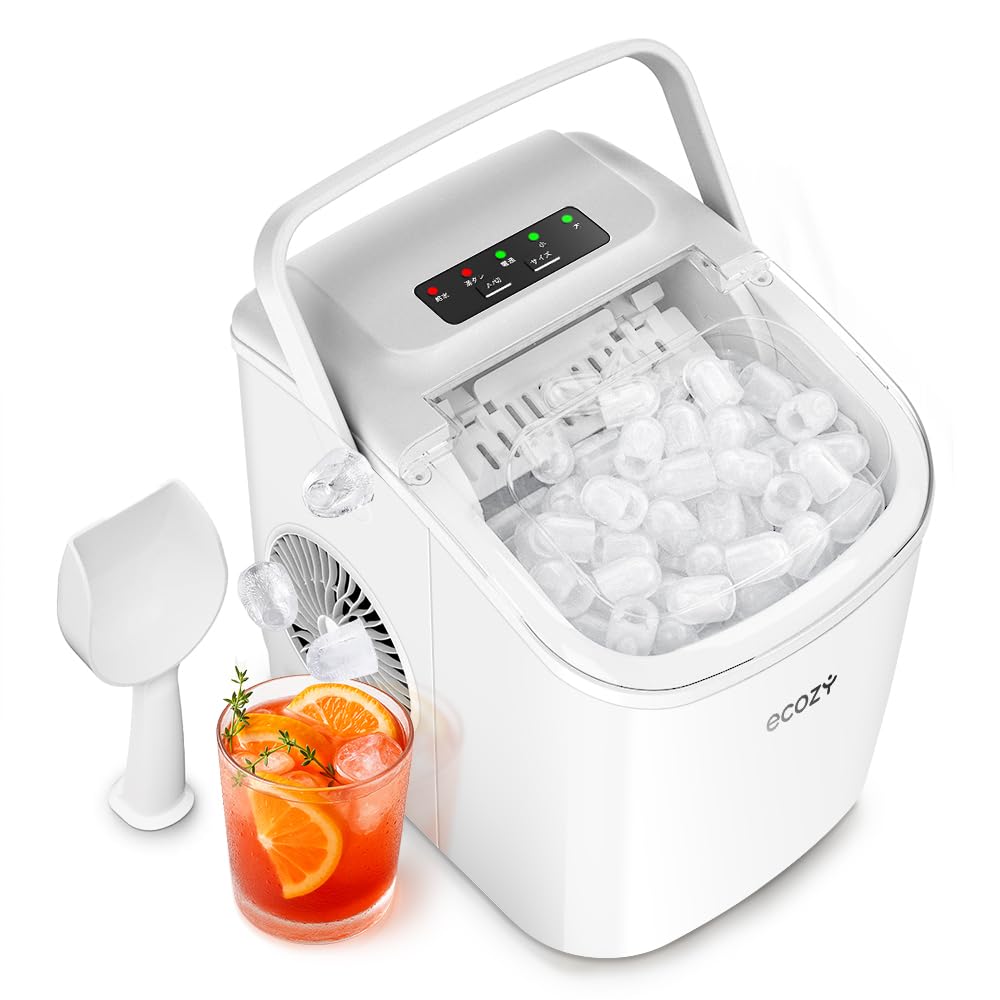 Amazon.co.jp: 【製氷機】セルフクリーニング機能付き、6分で9個の氷
