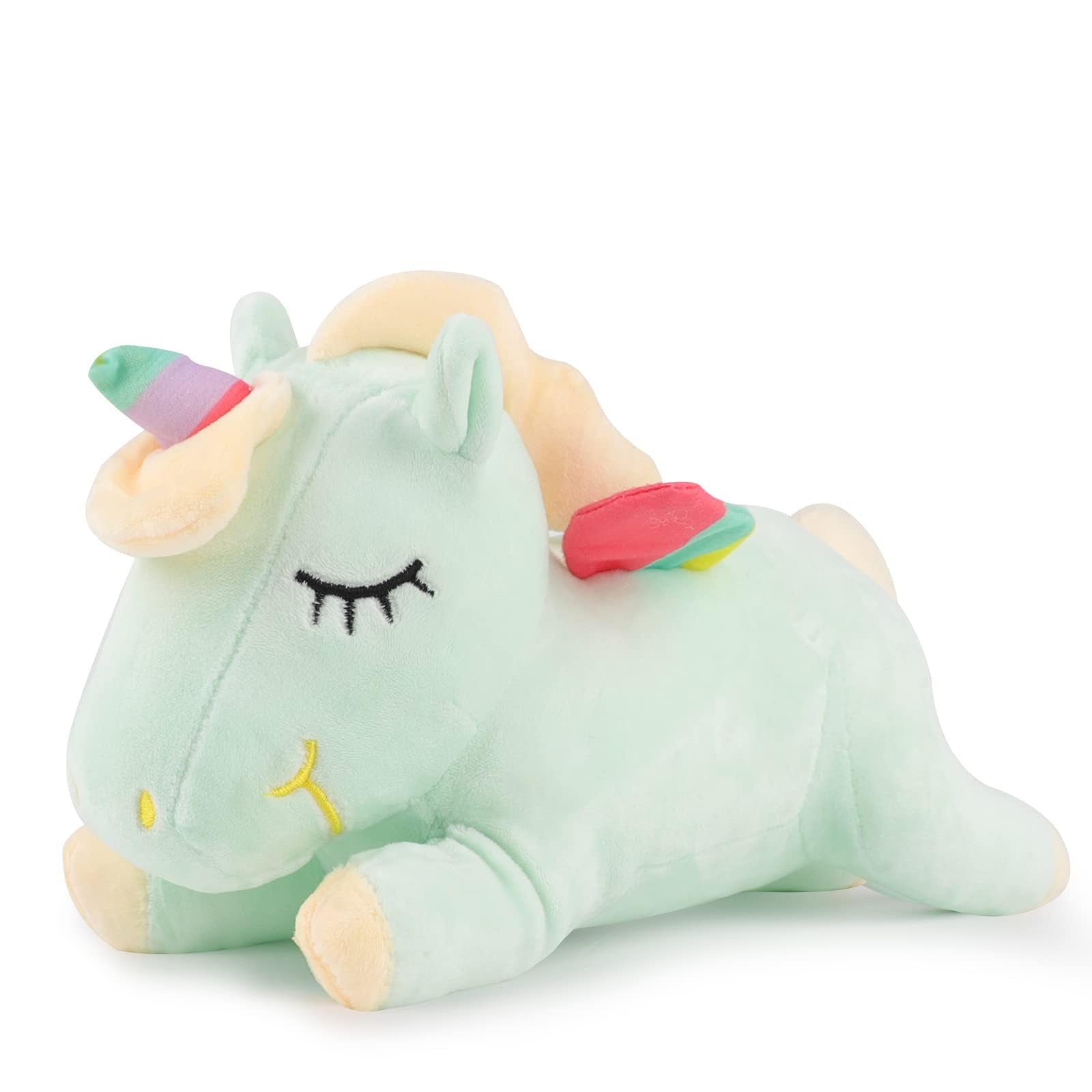 ANBOOR Regenbogen-Einhorn-Stofftier 40 Cm - Weiches Plüschtier, Kuscheltier Für Kinder, Geschenk
