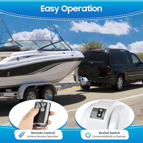 Cabrestante eléctrico para anclas 45 lbs 12V para botes miniatura 7